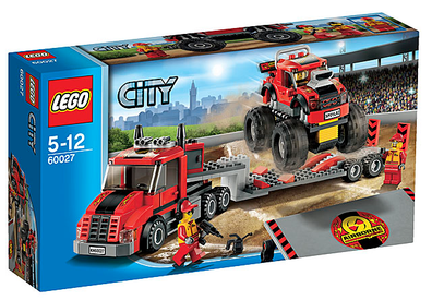 LEGO Set-Monster Truck Transporter-Town / City / Off-Road-60027-1-Creative Brick Builders